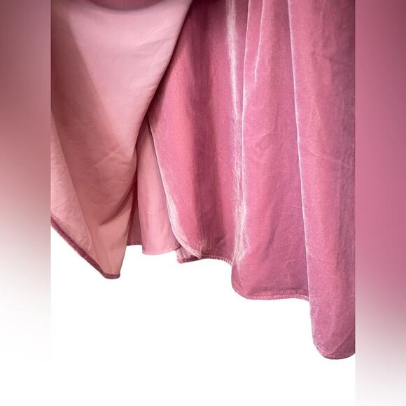 J. CREW NWT Pink Velvet Tulip Hem Dress Size 20 $98 MSRP - Picture 8 of 14